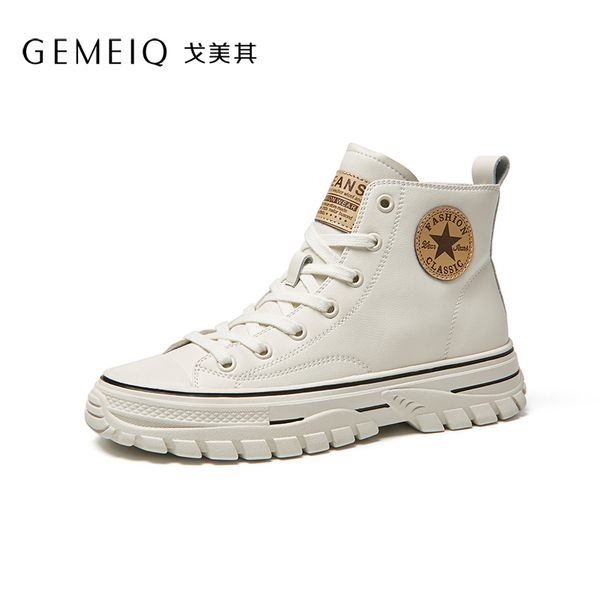 gemeiq women's casual shoes genuine leather high board shoes women 2019 new product korean style college thick white, Black
gemeiq women's casual shoes genuine leather high board shoes women 2019 new product korean style college thick white, Black
