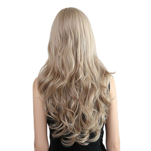 24inch women long wavy wigs high density synthetic heat resist wigs with wig cap (blonde, Black
24inch women long wavy wigs high density synthetic heat resist wigs with wig cap (blonde, Black