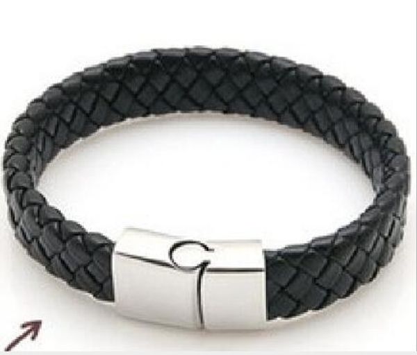 european and american retro bracelet leather men's magnet bracelet anti-allergy personality bracelet w1250, Golden;silver
european and american retro bracelet leather men's magnet bracelet anti-allergy personality bracelet w1250, Golden;silver