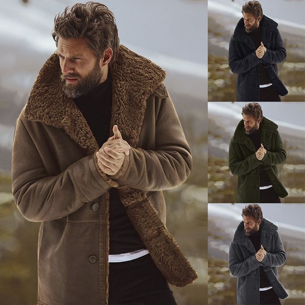 2019 winter men coat fashion brand fashion clothing fleece lined thick overcoat male wool warm woolen blend men's coat, Black
2019 winter men coat fashion brand fashion clothing fleece lined thick overcoat male wool warm woolen blend men's coat, Black