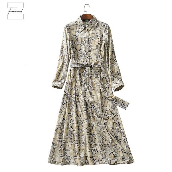 dress vintage sashes print snake long shirt women 2019 fashion long sleeve animal pattern ankle length dresses casual, Black;gray
dress vintage sashes print snake long shirt women 2019 fashion long sleeve animal pattern ankle length dresses casual, Black;gray