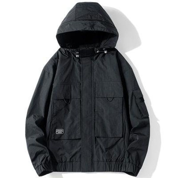 designer men's jackets 2020 solid color hooded tooling coat men uniform jacket casual wide-waist zipper coat school clothing, Black;brown
designer men's jackets 2020 solid color hooded tooling coat men uniform jacket casual wide-waist zipper coat school clothing, Black;brown