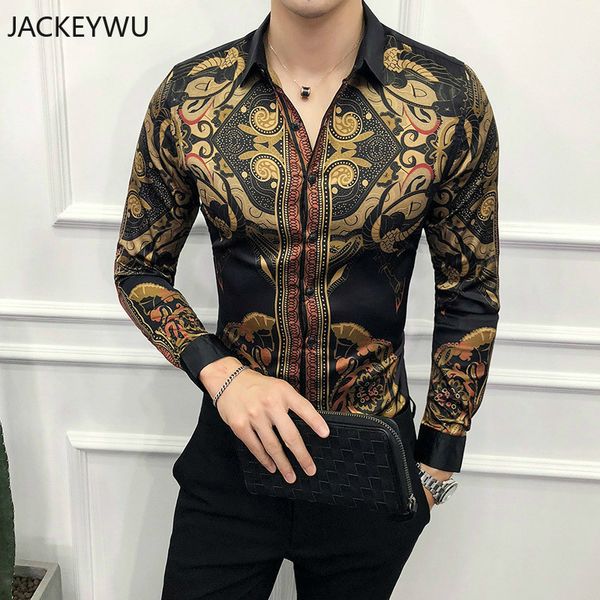 brand gold black shirt men 2019 high grade silky night club prom men shirt slim fit long sleeve chemise homme social hip hop, White;black
brand gold black shirt men 2019 high grade silky night club prom men shirt slim fit long sleeve chemise homme social hip hop, White;black