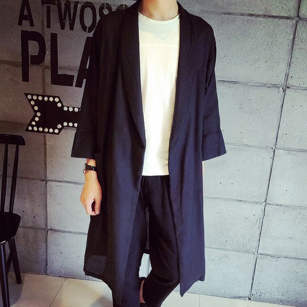 thin trench male summer medium-long ultra long paragraph fashion slim fashion vintage fluid cloak outerwear, Tan;black
thin trench male summer medium-long ultra long paragraph fashion slim fashion vintage fluid cloak outerwear, Tan;black