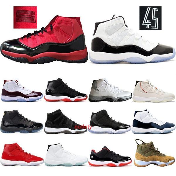 11 11s mens basketball shoes concord 45 atmosphere grey platinum tint space jam gym red designer men sport sneakers us 5-13
11 11s mens basketball shoes concord 45 atmosphere grey platinum tint space jam gym red designer men sport sneakers us 5-13