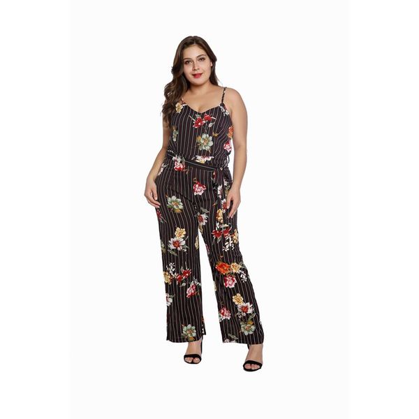 women jumpsuit 2019 summer stripe floral printed bandage plus size 5xl spaghetti strap elegant wide pants jumpsuit, Black;white
women jumpsuit 2019 summer stripe floral printed bandage plus size 5xl spaghetti strap elegant wide pants jumpsuit, Black;white