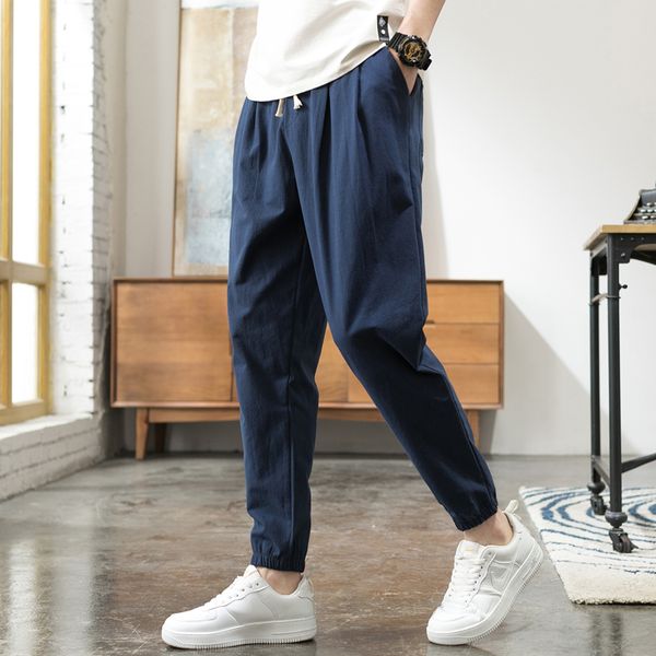 men's linen pants chinese wind loose sports pants toe cotton linen size 9 harlan lantern comfortable breathable, Black
men's linen pants chinese wind loose sports pants toe cotton linen size 9 harlan lantern comfortable breathable, Black