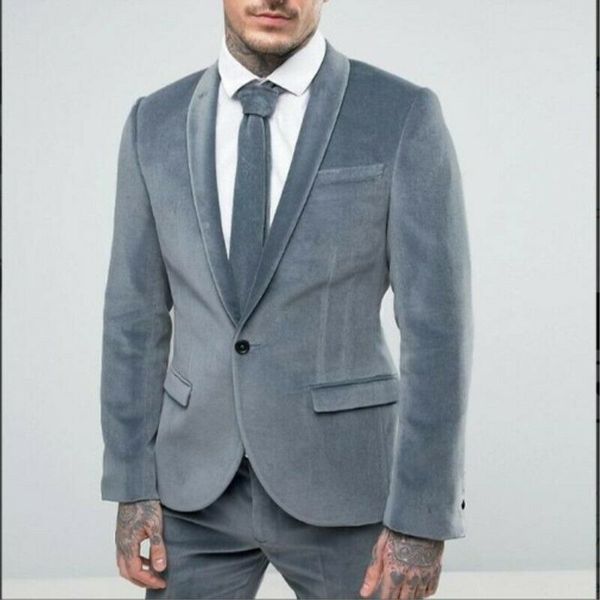 velvet grey men's suit tuxedos slim fit notched lapel formal groom wear prom dinner leisure blazer 2 pieces(jacket+pants), Black;gray
velvet grey men's suit tuxedos slim fit notched lapel formal groom wear prom dinner leisure blazer 2 pieces(jacket+pants), Black;gray