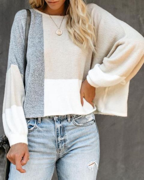 fashion o-neck wool blends sweater women winter casual patchwork knitted pullover female big size long sleeve sweater streetwear, White;black
fashion o-neck wool blends sweater women winter casual patchwork knitted pullover female big size long sleeve sweater streetwear, White;black
