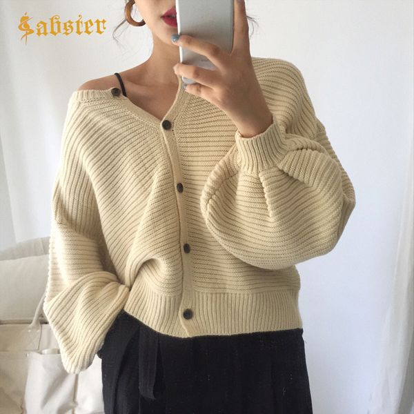 women fashion oversized long lantern sleeve knitting cardigan sweater women knitted casual warm cardigan shawl sweater kz493, White;black
women fashion oversized long lantern sleeve knitting cardigan sweater women knitted casual warm cardigan shawl sweater kz493, White;black