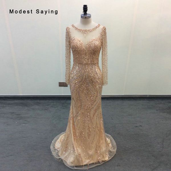 real p champagne mermaid sparkly evening dresses 2019 with rhinestone long sleeves party prom gown vestidos de fiesta, Black;red
real p champagne mermaid sparkly evening dresses 2019 with rhinestone long sleeves party prom gown vestidos de fiesta, Black;red