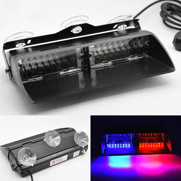16 led red/blue car strobe flash light dash emergency 18 flashing light warning lamp white amber red blue yellow
16 led red/blue car strobe flash light dash emergency 18 flashing light warning lamp white amber red blue yellow