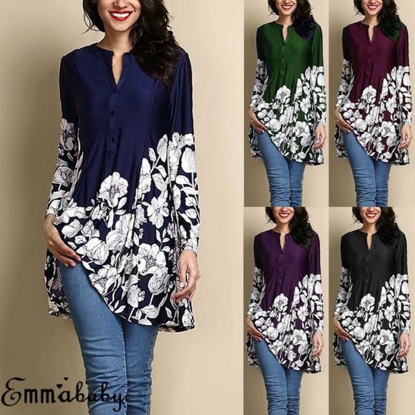plus size womens t shirt long sleeve floral printed casual t-shirt loose v neck flower ladies tee size s-5xl 
plus size womens t shirt long sleeve floral printed casual t-shirt loose v neck flower ladies tee size s-5xl