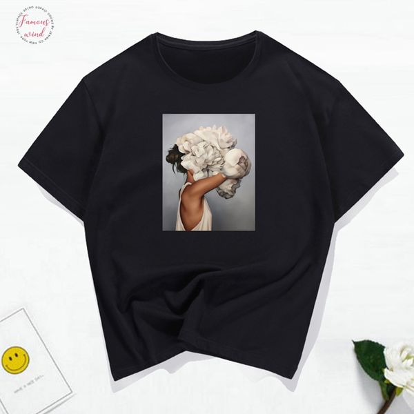 100% хлопок мода t shirt женщина новый 100% хлопок harajuku эстетик man tshirt sexy flowers перо печать tops casual пара футболка, White
100% хлопок мода t shirt женщина новый 100% хлопок harajuku эстетик man tshirt sexy flowers перо печать tops casual пара футболка, White