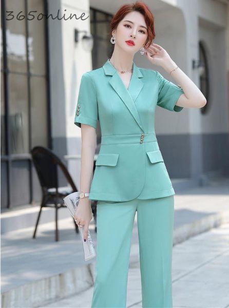 plus size 2020 summer formal professional business suits for women uniform styles short sleeve blazers pantsuits ladies outfits, White;black
plus size 2020 summer formal professional business suits for women uniform styles short sleeve blazers pantsuits ladies outfits, White;black