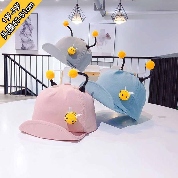 summer little bee snapback cap baby cute antenna baseball hat outdoor hat with visors for kids, Blue;gray
summer little bee snapback cap baby cute antenna baseball hat outdoor hat with visors for kids, Blue;gray