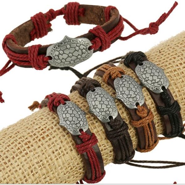 new fashion 100% leather bracelet tortoise shell charm men bracelet alloy charms bracelet jewelry party fine jewelry leather for unisex, Golden;silver
new fashion 100% leather bracelet tortoise shell charm men bracelet alloy charms bracelet jewelry party fine jewelry leather for unisex, Golden;silver