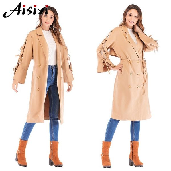 2019 new spring autumn fashion trench femme long outerwear loose clothes for lady with tassel bow khaki trench coat for women, Tan;black
2019 new spring autumn fashion trench femme long outerwear loose clothes for lady with tassel bow khaki trench coat for women, Tan;black