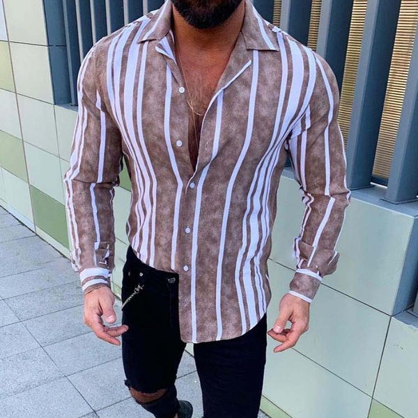 men's party casual shirt men slim long sleeve shirt men's casual fashion slim stripe printing long sleeve lapel shirts blouse, White;black
men's party casual shirt men slim long sleeve shirt men's casual fashion slim stripe printing long sleeve lapel shirts blouse, White;black