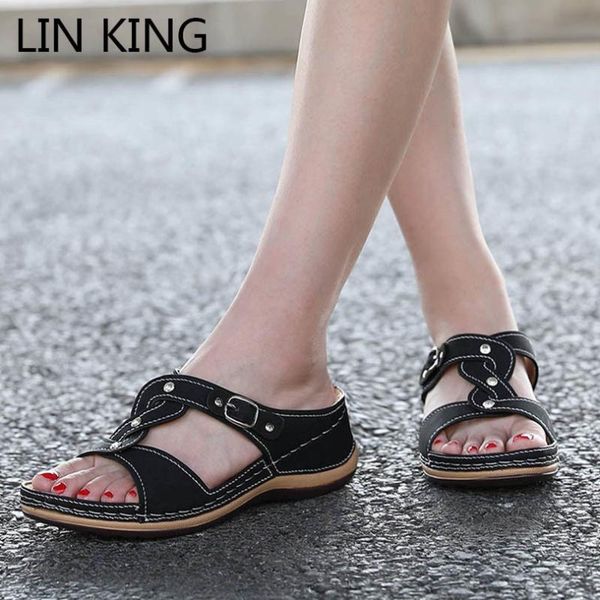 lin king 2020 women outdoor slippers fashion buckle summer slippers beach shoes woman wedge platform slides shoes large size 43, Black
lin king 2020 women outdoor slippers fashion buckle summer slippers beach shoes woman wedge platform slides shoes large size 43, Black