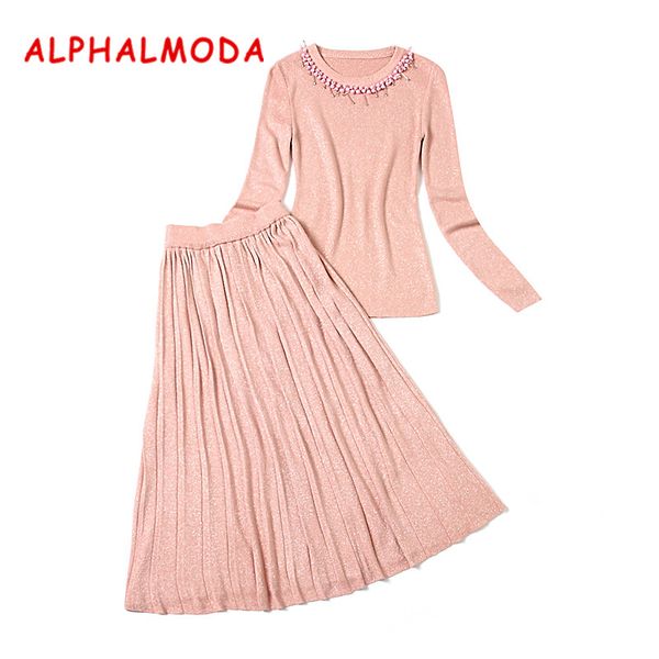 alphalmoda 2017 зима женщина сладкого бисера свитер юбка костюмы бисер воротник сияющих моды перемычка плиссированных юбки комплекты, White;black
alphalmoda 2017 зима женщина сладкого бисера свитер юбка костюмы бисер воротник сияющих моды перемычка плиссированных юбки комплекты, White;black