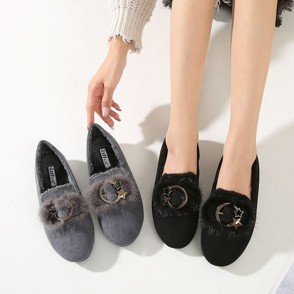 loafers fur women autumn shoes woman 2019 casual female sneakers round toe flats women's moccasins fall new winter big size, Black
loafers fur women autumn shoes woman 2019 casual female sneakers round toe flats women's moccasins fall new winter big size, Black