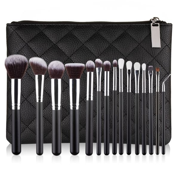 15pcs black makeup brushes set powder contour foundation eyeshadow lip blush brush soft professional synthetic hair make up brush tools kit
15pcs black makeup brushes set powder contour foundation eyeshadow lip blush brush soft professional synthetic hair make up brush tools kit