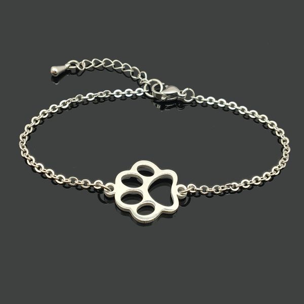 pet paw stainless steel charm bracelet stainless steel dog cat paw print pendant chain bracelet for women girl, Golden;silver
pet paw stainless steel charm bracelet stainless steel dog cat paw print pendant chain bracelet for women girl, Golden;silver