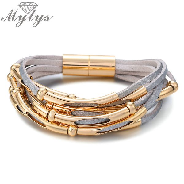 mytys 3 цвета обернуть кожаный браслет для женщин pulseira стильные ювелирные изделия новое поступление мода панк кронштейн 7 дюймов b1091 b, Golden;silver
mytys 3 цвета обернуть кожаный браслет для женщин pulseira стильные ювелирные изделия новое поступление мода панк кронштейн 7 дюймов b1091 b, Golden;silver