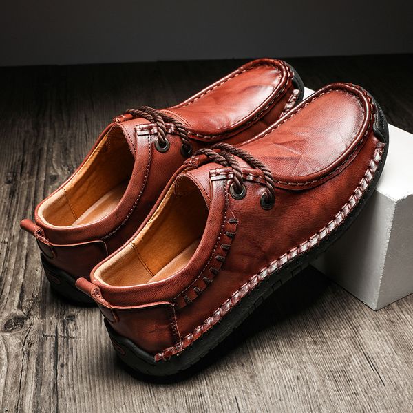 genuine leather men casual shoes lace up sneakers male handmade low-men shoes british style male leather sneakers, Black
genuine leather men casual shoes lace up sneakers male handmade low-men shoes british style male leather sneakers, Black