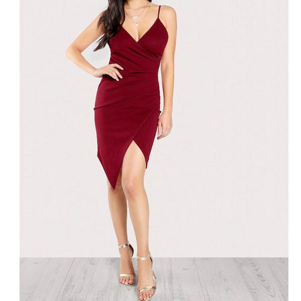 2020 women elegant spaghetti strap dress ladies v neck sleeveless solid bodycon clubwear mini dresses vestido plus size xxl, Black;gray
2020 women elegant spaghetti strap dress ladies v neck sleeveless solid bodycon clubwear mini dresses vestido plus size xxl, Black;gray