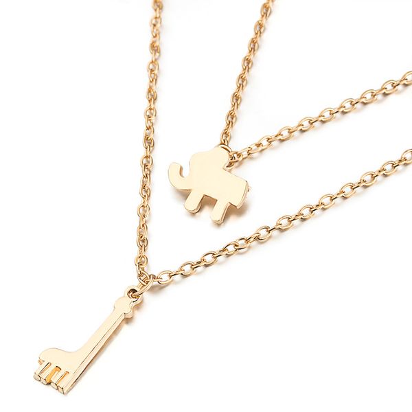 multilayer necklaces elephant necklaces & pendants collar women jewelry gift double chain choker necklace, Silver
multilayer necklaces elephant necklaces & pendants collar women jewelry gift double chain choker necklace, Silver