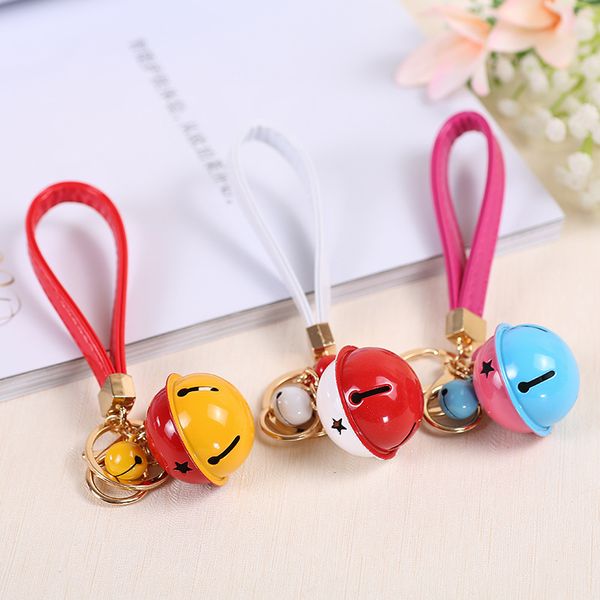 new two-color bell keychain keyring creative diy multicolor pu leather rope car bag pendant designer keyring couple jewelry holiday gift, Slivery;golden
new two-color bell keychain keyring creative diy multicolor pu leather rope car bag pendant designer keyring couple jewelry holiday gift, Slivery;golden