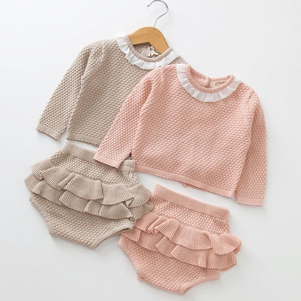 new ruffles baby girl cotton knitted suits long sleeves pullover shorts two sweater suits girls clothing sets kid clothing girl, White
new ruffles baby girl cotton knitted suits long sleeves pullover shorts two sweater suits girls clothing sets kid clothing girl, White