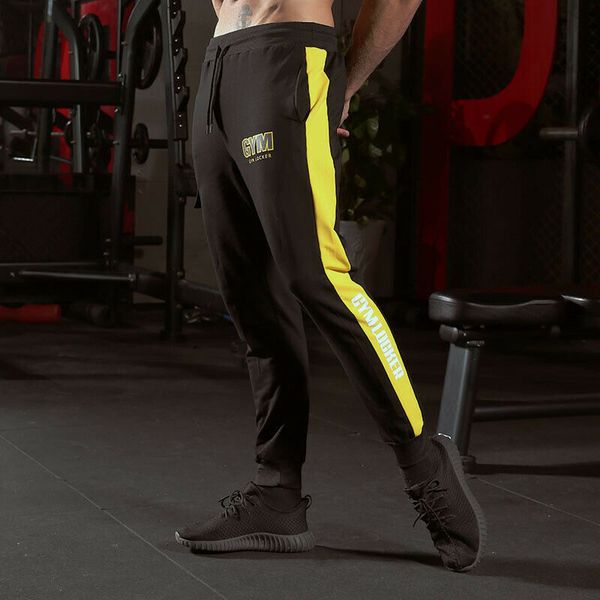 men striped letter print cotton long gym slim sport pants fashion loose pocket fit trousers running joggers gym sweatpants, Black
men striped letter print cotton long gym slim sport pants fashion loose pocket fit trousers running joggers gym sweatpants, Black
