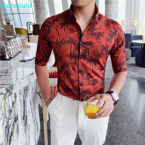 summer handsome printing short sleeve shirt men's korean five sleeve slim fit middle trend casual shirt men, White;black
summer handsome printing short sleeve shirt men's korean five sleeve slim fit middle trend casual shirt men, White;black