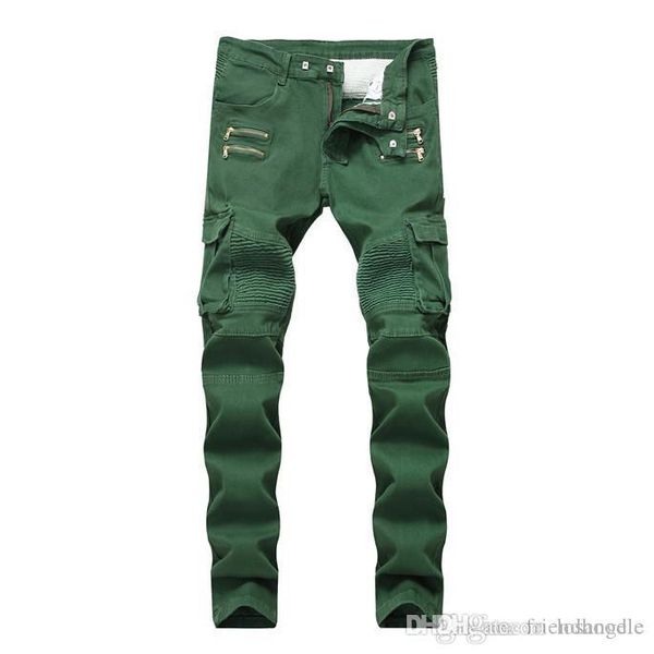 wrinkled slim mid waist mens jeans army green pockets mens straight jeans with zipper fashion male apparel, Blue
wrinkled slim mid waist mens jeans army green pockets mens straight jeans with zipper fashion male apparel, Blue