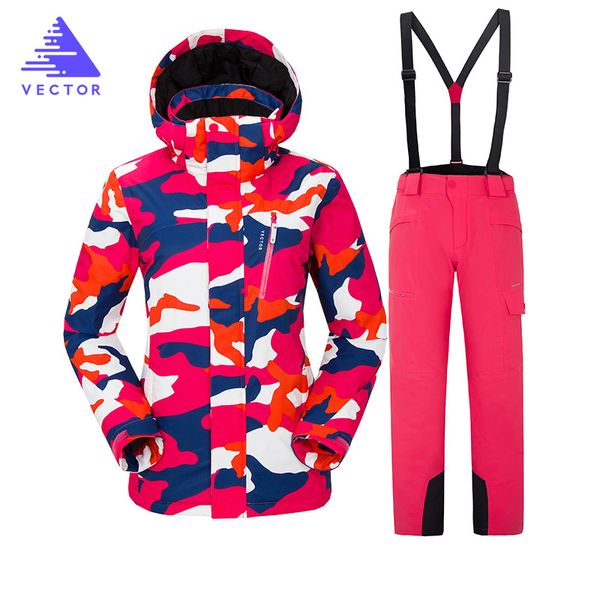 

women's ski suit pants snowboard sets outdoor sports warm windproof waterproof quick drying breathable winter female ski jacket