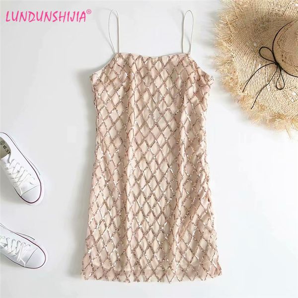 lundunshijia womens gold sequins package hip dress 2019 summer elegant backless suspender strap dresses vestidos, Black;gray
lundunshijia womens gold sequins package hip dress 2019 summer elegant backless suspender strap dresses vestidos, Black;gray