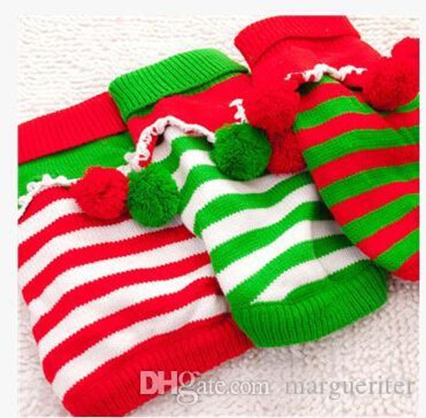 christmas dog apparel dog stripe sweater fashion winter warm pet coat cute puppy teddy xmas coat with wool ball decoration
christmas dog apparel dog stripe sweater fashion winter warm pet coat cute puppy teddy xmas coat with wool ball decoration
