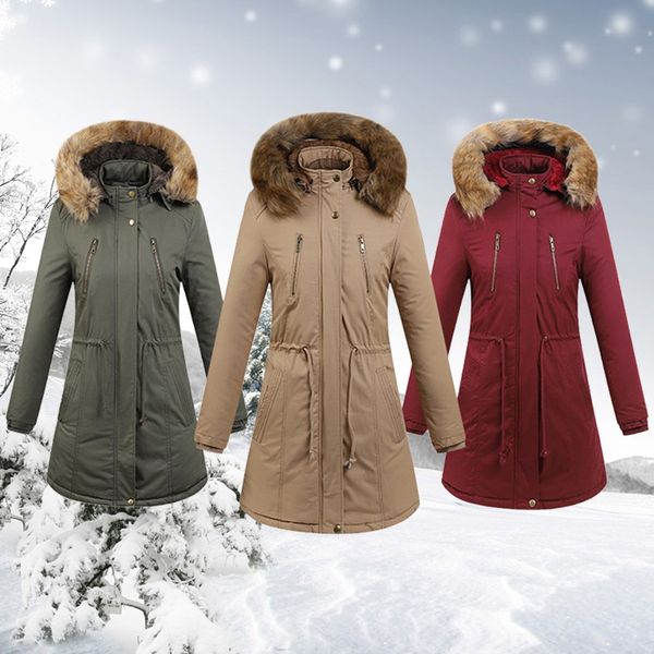 feitong 2019 simple women's winter warm long hooded drawstring waist jackets pocket cotton coat female thick clothes new 107, Black
feitong 2019 simple women's winter warm long hooded drawstring waist jackets pocket cotton coat female thick clothes new 107, Black