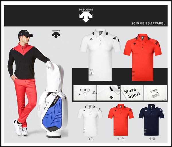 qmen sportswear short sleeve descente golf t-shirt 3colors golf clothes s-xxl in choice leisure shirt ing, Black;blue 
qmen sportswear short sleeve descente golf t-shirt 3colors golf clothes s-xxl in choice leisure shirt ing, Black;blue