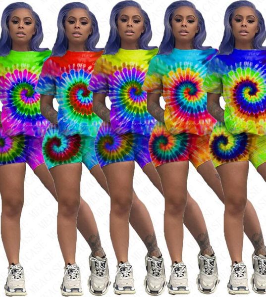 summer women clothing color tie-dyed tracksuit 3d printed t-shirt and shorts sets 2 pieces outfits female sportwear tshirt suit d62303, White
summer women clothing color tie-dyed tracksuit 3d printed t-shirt and shorts sets 2 pieces outfits female sportwear tshirt suit d62303, White