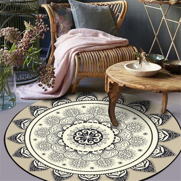 ethnic style black gray geometric lotus circle carpet vintage mandala floral floor rug round chair mat bedroom bedside carpet
ethnic style black gray geometric lotus circle carpet vintage mandala floral floor rug round chair mat bedroom bedside carpet