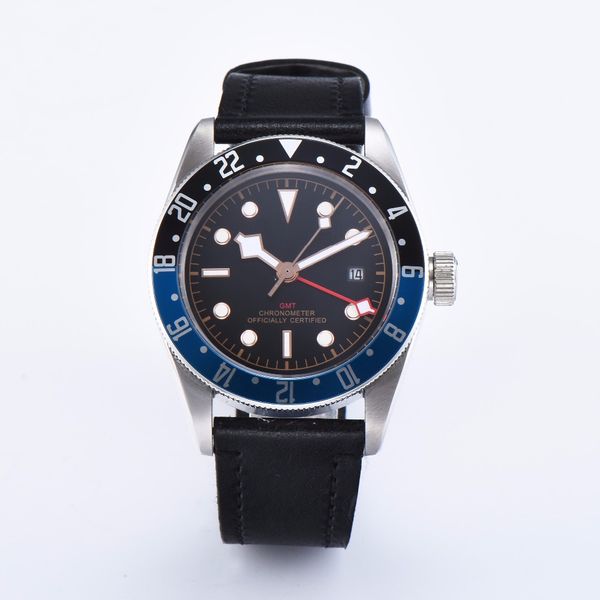 men's watch rotating bezel corgeut automatic movement luminous dial 41mm illuminated date gmt stainless steel a7, Slivery;brown
men's watch rotating bezel corgeut automatic movement luminous dial 41mm illuminated date gmt stainless steel a7, Slivery;brown