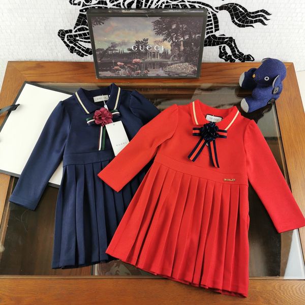 girl princess bowknot dresses fashion autumn kids pleated preppy style dress children retail clothes, Red;yellow
girl princess bowknot dresses fashion autumn kids pleated preppy style dress children retail clothes, Red;yellow