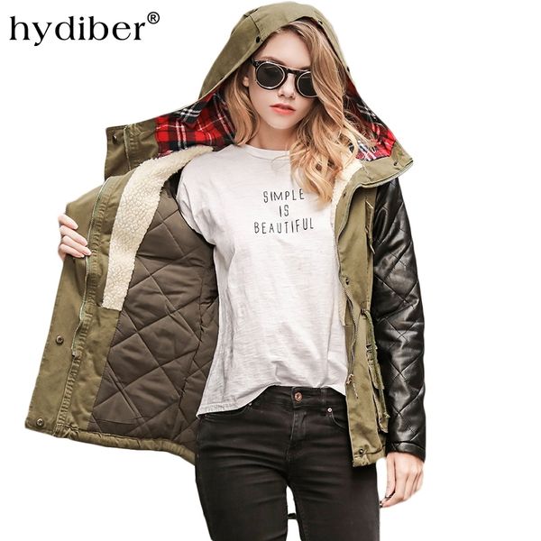hydiber winter new 2018 women long sleeve cotton dress army green thick coat street fashion have hats pull even jacket xxl, Black
hydiber winter new 2018 women long sleeve cotton dress army green thick coat street fashion have hats pull even jacket xxl, Black