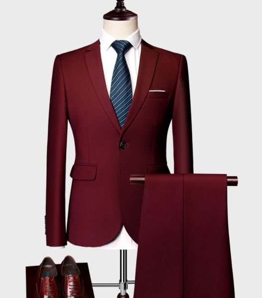 men's suit business solid color fashion double buckle suit spring summer leisure blazers work two-piece banquet party wedding dress, White;black
men's suit business solid color fashion double buckle suit spring summer leisure blazers work two-piece banquet party wedding dress, White;black