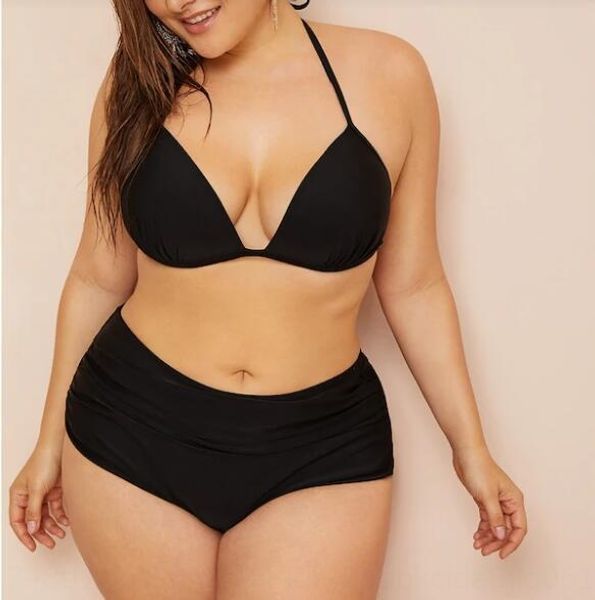 big size fat woman plus solid bikini swimsuit bikini color lace neck swimsuit, White;black
big size fat woman plus solid bikini swimsuit bikini color lace neck swimsuit, White;black