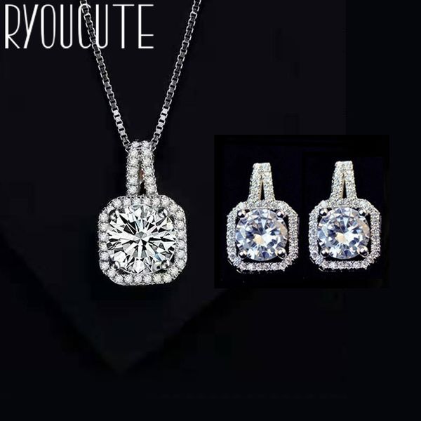 fashion jewelry sets 925 sterling silver cubic zircon square necklaces earring for women wedding bridal 2019
fashion jewelry sets 925 sterling silver cubic zircon square necklaces earring for women wedding bridal 2019